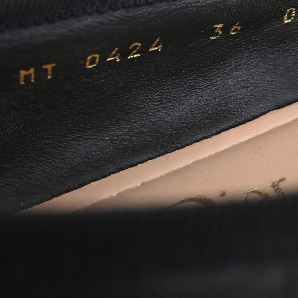 Dior Quilted Cannage Ballet Flats in Black Calf Leather - Picture 7 of 8